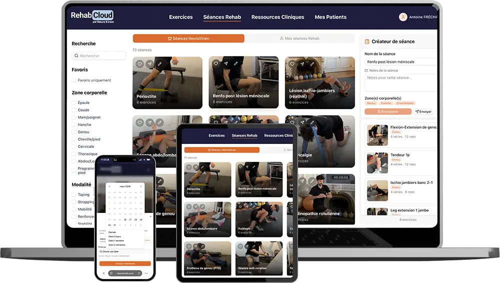 Aperçu de la plateforme RehabCloud